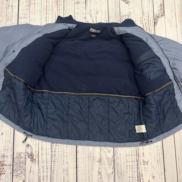 Nike Down Puffer Jacket Men’s XL Light Blue Fleece Lined Y2K Winter Coat VTG - Picture 8 of 10